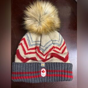 Team Canada Olympics Pom Beanie